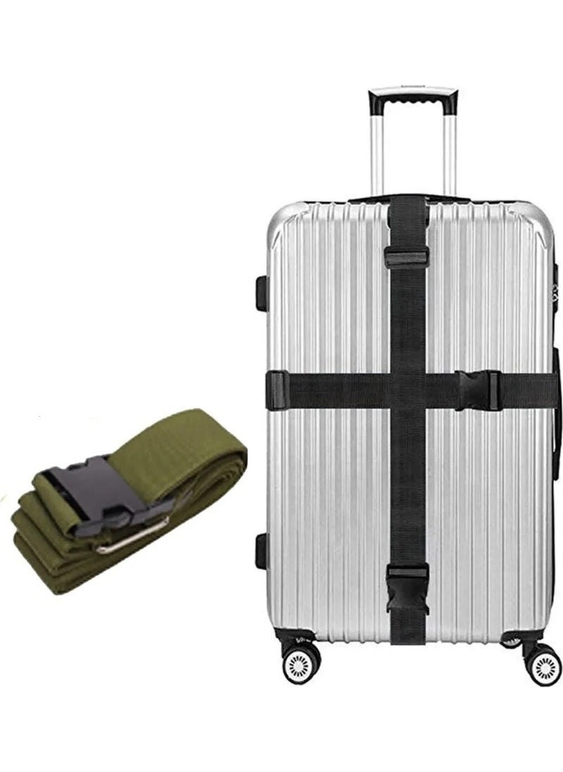 TahTicMer Suitcase Baggage Patient Stretcher Safety Belt Luggage Belt Adjustable Suitcase Luggage Strap Band with Hanger Lock Luggage Backpack and Travel Bag Belt 1 Piece  - Image 1
