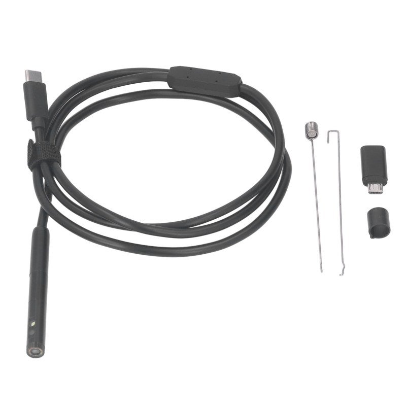 كاميرا منظار USB C، كابل شبه صلب بقطر 7.9 ملم، مقاومة للماء بمعيار IP67 - مسبار فائق النحافة مزود بـ 6 مصابيح LED قابلة للتعديل، للفحص عبر الهواتف الذكية بنظامي أندرويد و iOS - Image 1