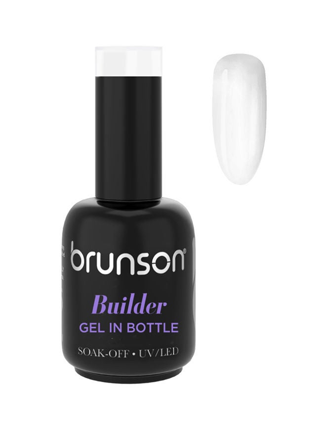 brunson Builder Gel BIAB 10in1 Builder Gel In A Bottle 18ml Soak Off UV LED Hard Gel for Nail extension Builder Base Gel Nail Polish for Long lasting Fake Nail Extension Nail Art Strong Nails Tips Bbg01