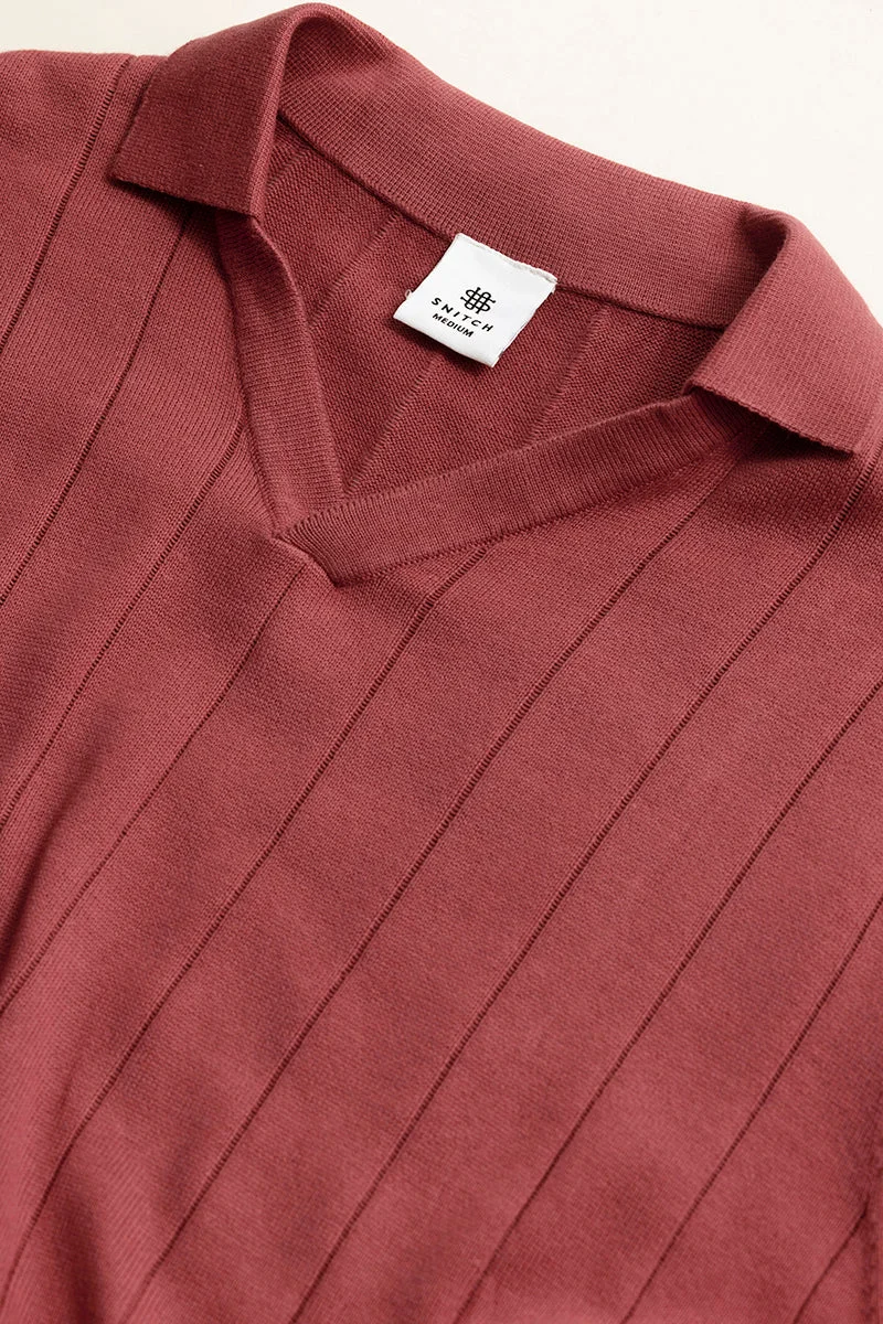 SNITCH تيشيرت بولو برتقالي نورديك