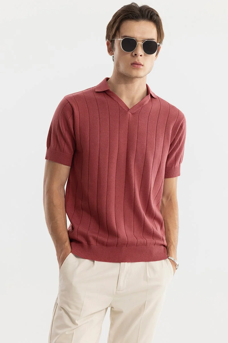 سنيتش تيشيرت بولو برتقالي نورديك