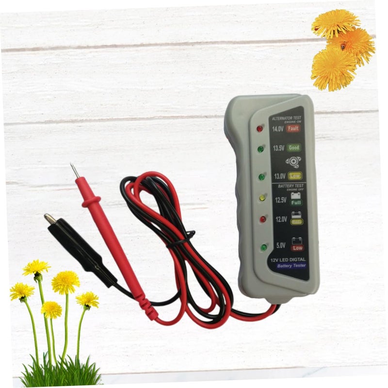 Digital 12V Battery Tester with LED Display Quick Reading Vehicle Battery Health Monitor - Image 4