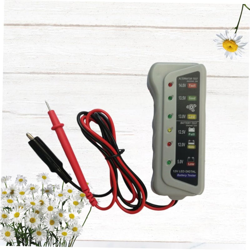 Digital 12V Battery Tester with LED Display Quick Reading Vehicle Battery Health Monitor - Image 3
