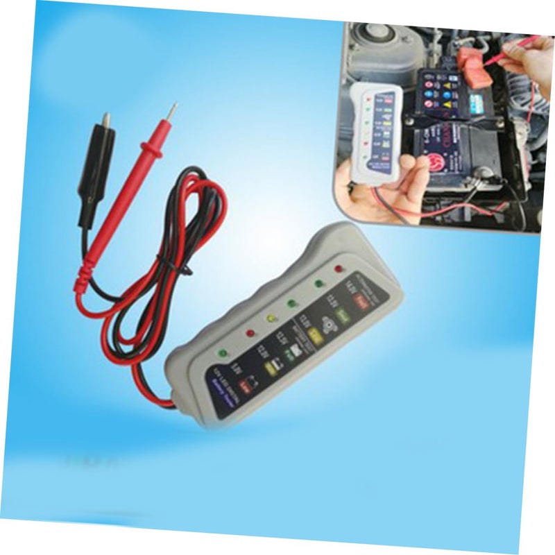 Digital 12V Battery Tester with LED Display Quick Reading Vehicle Battery Health Monitor - Image 5