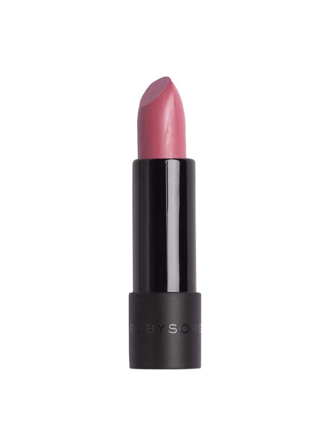 Ruby's Organics Semi-Matte Lipstick for Women All Indian Tones- Highly Pigmented, Moisturizing, Non Drying, Lightweight and Long Lasting- Lip Makeup, Synthetic Chemical Free- Nuddy, 3.7g - Image 1