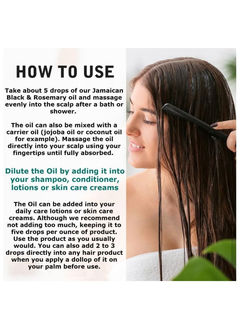 NIFEISHI - Authentic Jamaican Black Castor Oil with Rosemary 100ml - Image 1