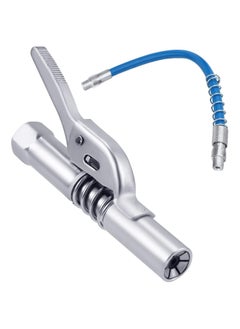 Grease Gun Coupler Kit Professional Lever Action Grease Gun with Hose Quick Release Grease Coupler Easy to Lock Handle Compatible with All Grease Gun 1/8 NPT Grease Gun Fitting