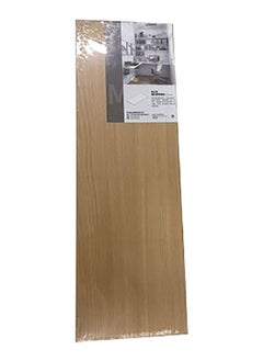 ميكاسا رف خشبي مستطيل بتصميم أنيق وعصري، طبيعي، 120 × 30 سم 
