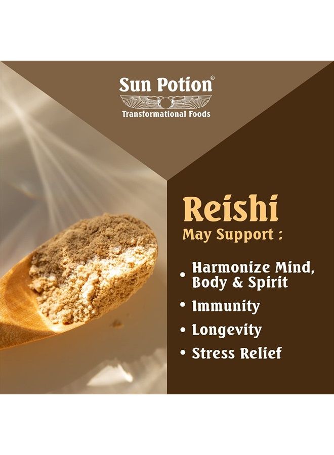 Sun Potion Reishi Mushroom Powder (Organic) - (100g) - Image 3