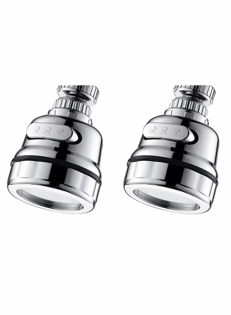 Y&D Movable Kitchen Sink Aerator 2 Pack, 360 Rotatable Faucet Sprayer Head Replacement for  - Image 1
