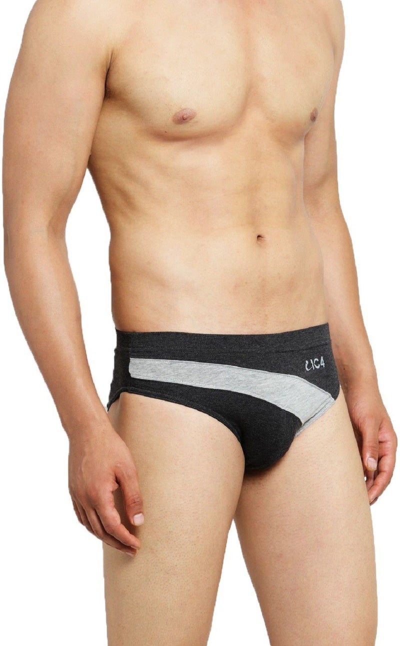 IC4 Store Men's Grey Briefs Pack of 2 - Image 4