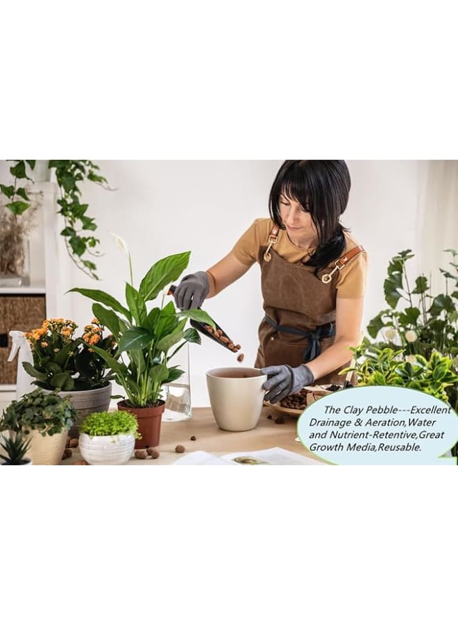 8L (5.5 lbs) Organic Lyca Expander, Aquatic Pebbles Growing Media for Hydroponics, Aquaponics, Drainage and Decor, 100% Natural Lyca Clay Balls, Lyca for Plants - Image 4