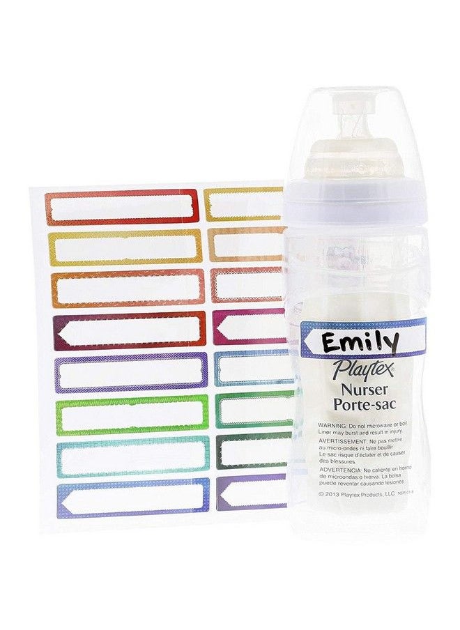 Juvale - Name Date Jar Label Stickers For Kids Daycare Baby Bottles (2.5 X 0.5 In 208 Pack) - Image 1