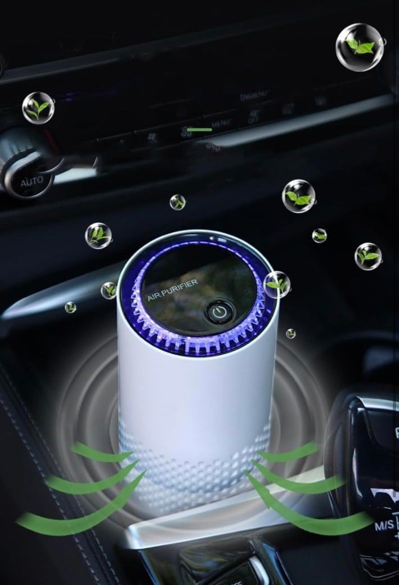 Phoenix instrument Portable Air Purifier for Car, Home, Office – Type-C USB Powered Mini Air Cleaner with HEPA Filter, Low Noise, Travel-Friendly, Black - Image 5