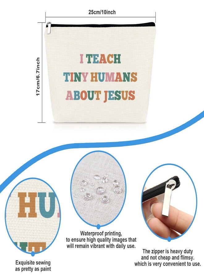 حقيبة مكياج هدية لمعلمة مدرسة الأحد، هدية تقدير للمعلمات المسيحيات، هدية دينية للمعلمات، حقيبة مستحضرات تجميل، هدية عيد الأم، هدية تخرج، هدية عيد ميلاد، هدية للعرابة، هدية للمعلمات، هدية للجدة، هدية للخالة أو الخالة - Image 2