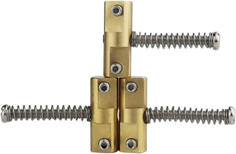 guyker Brass Compensated Bridge Saddles Set of 3-10.8mm Barrel In-Tune Bridge Saddle with Wrench Compatible with Vintage-style TL Electric Guitar Replacement Part - Image 4