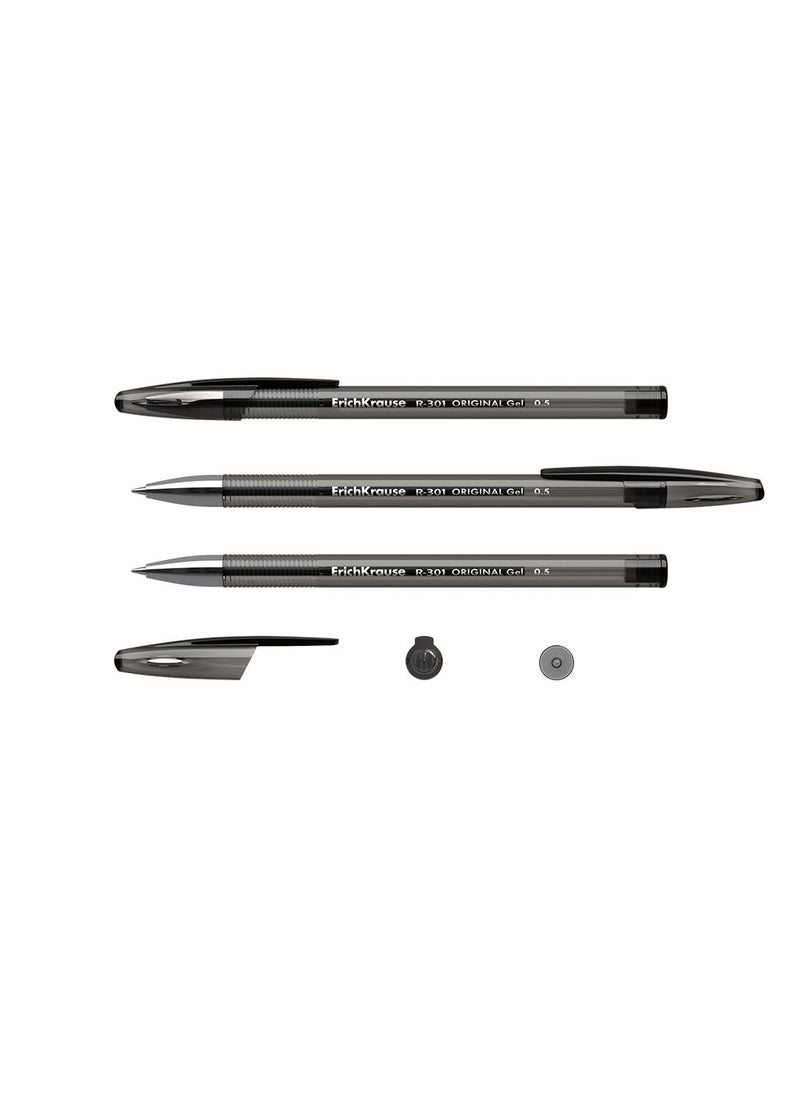 ErichKrause Gel ink pen R-301 Gel Stick Original 0.5, ink color: black (box 12 pcs.) - Image 2