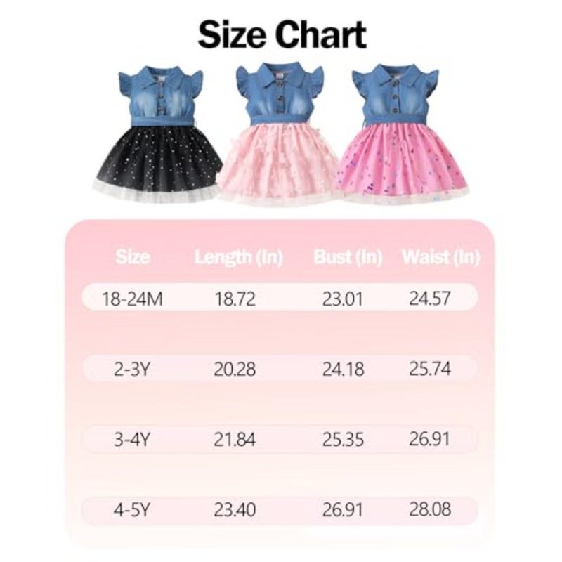 sweetabby girls clothing denim tulle dress baby summer tutu tank top toddler princess dress - Image 5
