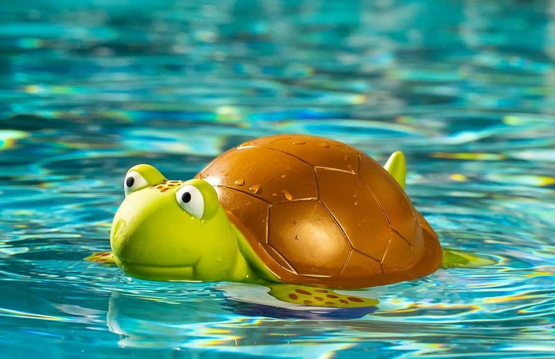 WWD POOL عوامة الكلور، موزع الكلور لحوض السباحة للحيوانات لأقراص المواد الكيميائية يناسب أقراص 3 بوصة حامل البروم (سلحفاة) - Image 5