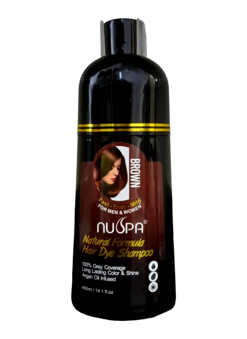 Hair Dye Shampoo With Natural Formula Brown 400 grams - pzsku/Z128604AE4A7A78F40D15Z/45/_/1707579725/0a5573b0-c7cc-4fd0-9985-00beec1ffa39