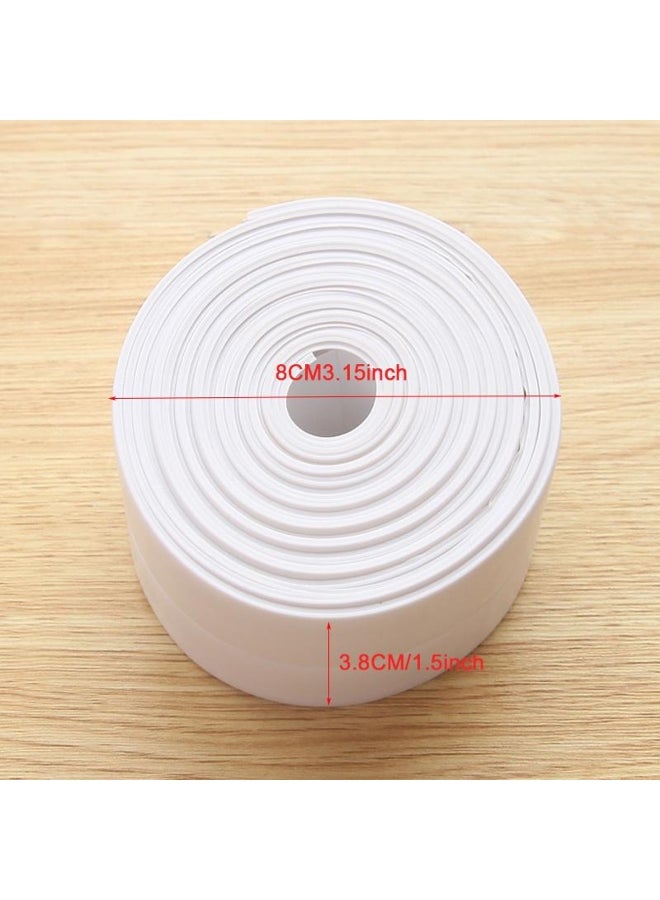 3.2M PVC Bath Sink Sealing Strip Tape Caulk Strip Self Adhesive Waterproof Mould-Proof Wall Sticker Sink Edge Tape for Bathroom Kitchen Accessories  - Image 2