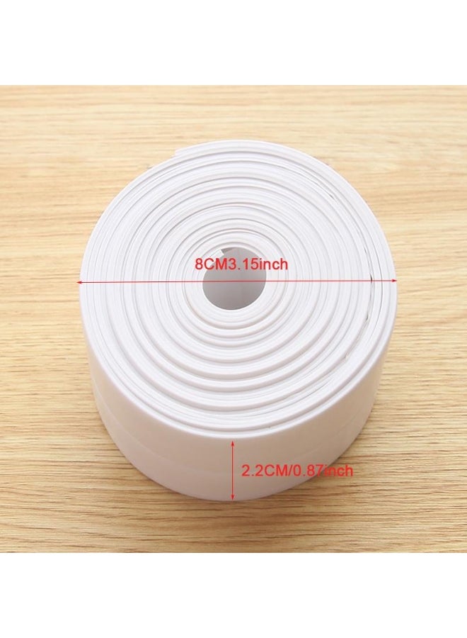3.2M PVC Bath Sink Sealing Strip Tape Caulk Strip Self Adhesive Waterproof Mould-Proof Wall Sticker Sink Edge Tape for Bathroom Kitchen Accessories  - Image 1