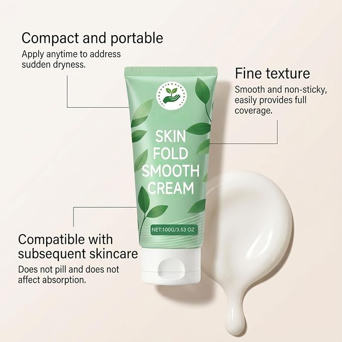 YOOJ Skin Fold Smooth Cream, Intertrigo Cream for Belly Fold, Relief Undercare Care, Skin Barrier, Friction Moisture Control, Fast-Drying Non-Greasy for Adults, 100g - Image 3