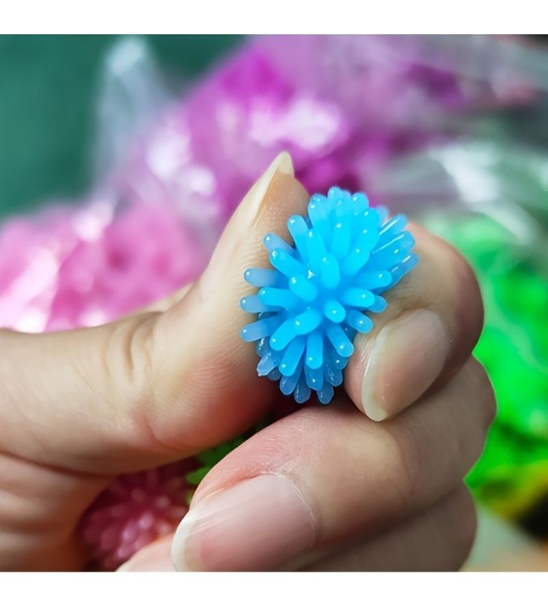 Set Of 15 Random Color Hedgehog Massage Balls For Yoga Foot Relaxation Gift - Image 1