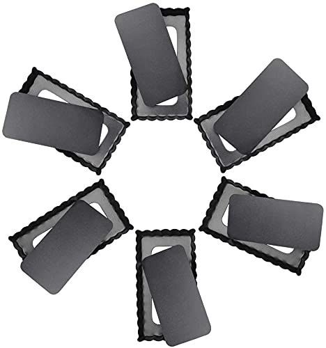 Breewell Pie Tray NonStick 4 Removable Bottom Rectangular Pans Black Set of 6 - Image 1