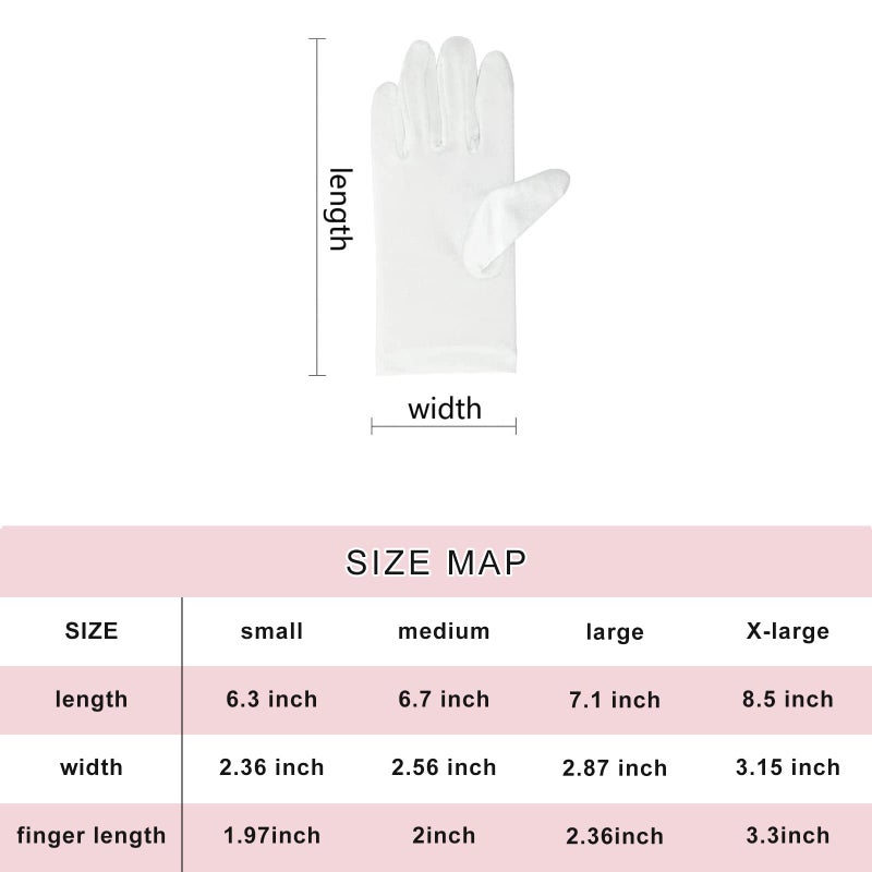 Ever Fairy Girl's Holiday, Wedding, or Pageant White Satin Gloves Princess Glove - Image 2