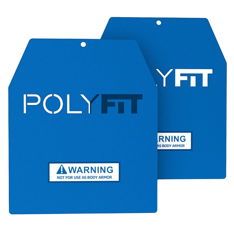Polyfit Weighted Plates for Weighted Vest, Strength Training, Running, and Workouts - 4lb (Pair) - Blue - Image 1