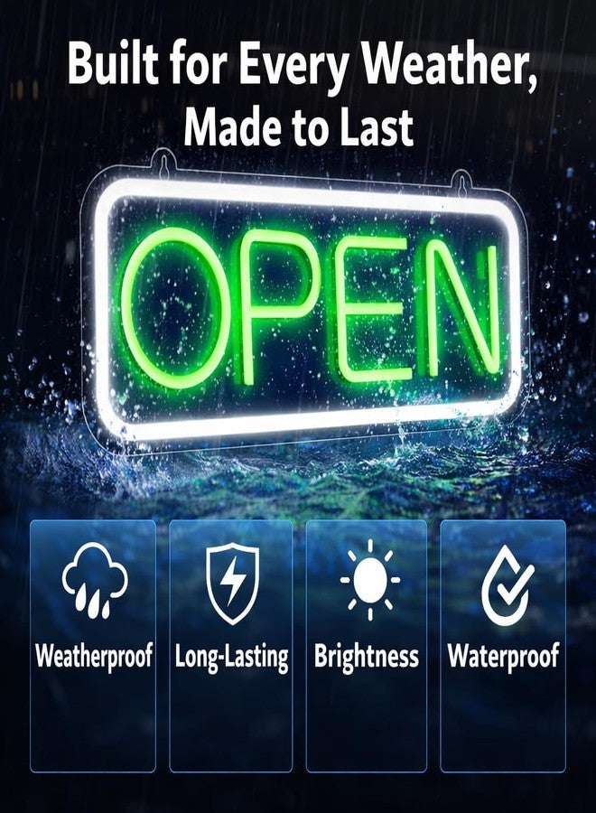 ILERY Open Neon Sign, For Shop Caffe Buisness Storefront Restaurant Hotel - Image 4