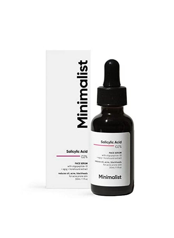 MINIMALIST مصل حمض الساليسيليك 2% البسيط لعلاج حب الشباب والرؤوس السوداء والمسام المفتوحة | يقلل من الزيوت الزائدة والملمس الخشن | مقشر قائم على حمض بيتا هيدروكسي للبشرة المعرضة لحب الشباب أو الدهنية | 30 مل  - Image 1