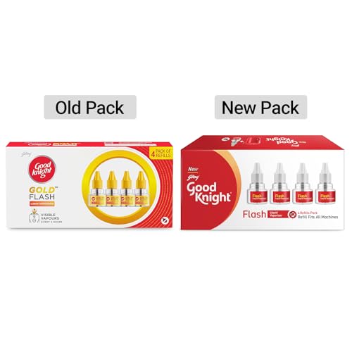 Good Knight Flash Liquid Vaporiser Pack Of 4 (45ml Each) | 2x Faster Than Before | Mosquito Repellent Refill | India s Most Powerful Liquid Vaporizer - Image 2