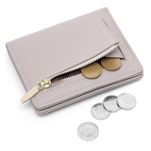 Altally Small Women Wallet RFID Blocking Bifold Pocket Wallet Slim Compact Ladies Purse Mini Wallets For Women (Grey) - Image 2