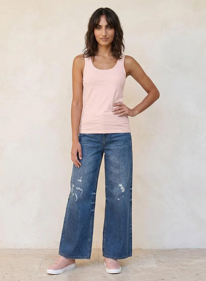 Splash FAV Basic Tank Top with Scoop Neck