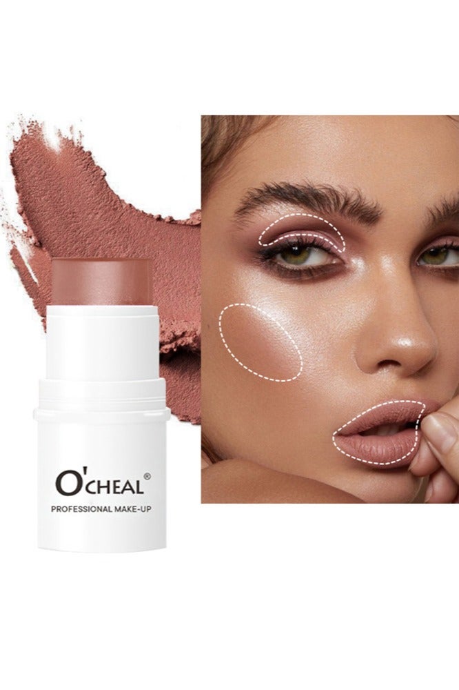 OCHEAL Multi-Effect Cheek & Lip Stick, Cream Contour Stick, Multi Stick Makeup,Face Concealer Stick,Lightweight, Creamy, Lightweight for All Skin,Easy To Use On The Go Nude #06 - Image 1