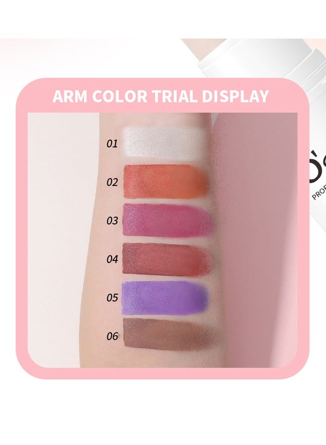 OCHEAL Multi-Effect Cheek & Lip Stick, Cream Contour Stick, Multi Stick Makeup,Face Concealer Stick,Lightweight, Creamy, Lightweight for All Skin,Easy To Use On The Go Nude #06 - Image 4