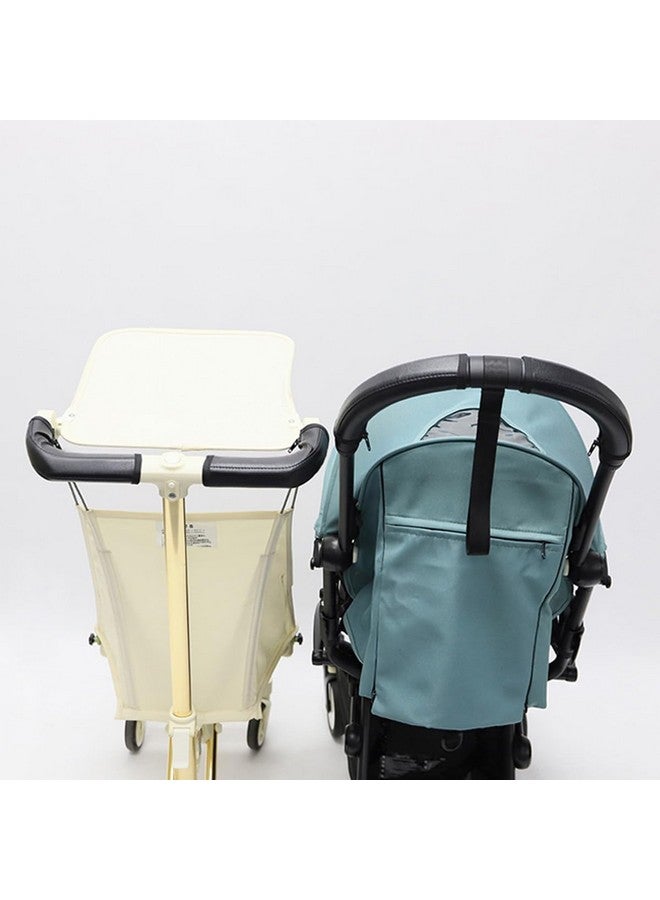 ROMIRUS غطاء مقبض عربة الأطفال ROMIRUS متوافق مع عربة YOYO3، ملحقات شريط الحماية، بسحاب مفتوح، جلد نباتي أسود - Image 4