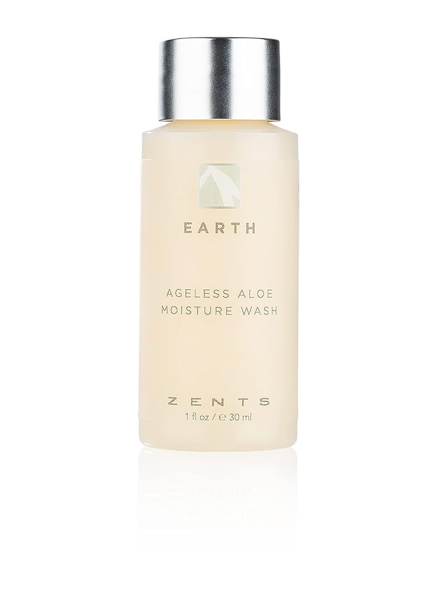 zents - Zents Hand  Body Wash Travel Size  Earth Fragrance  Hydrating AntiAging Cleanser with Organic Shea Butter  Aloe for Dry Skin  Gentle  Nourishing  1 fl oz  TSA Approved - Image 1