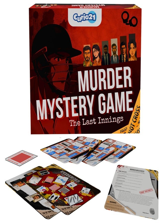 Curio21 Murder Mystery Board Game - The Last Innings | Unsolved Crime & Detective Case File Game | True Crime Investigation for Adults & Teens | 2-5 Players | Cold Case Mystery with Cricket Theme - Image 1