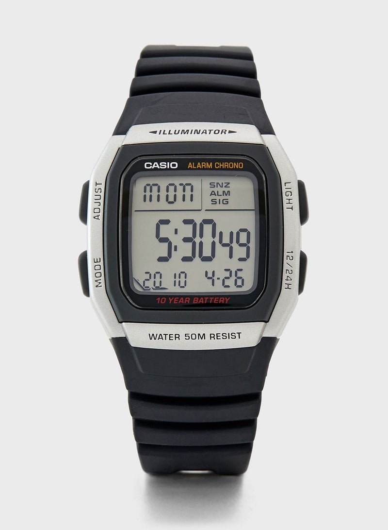 CASIO Men Classic Pu Strap Digital Watch - Image 1