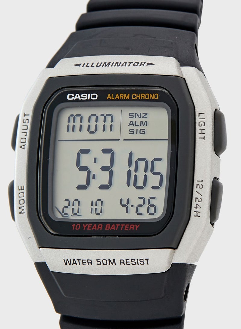 CASIO Men Classic Pu Strap Digital Watch - Image 2