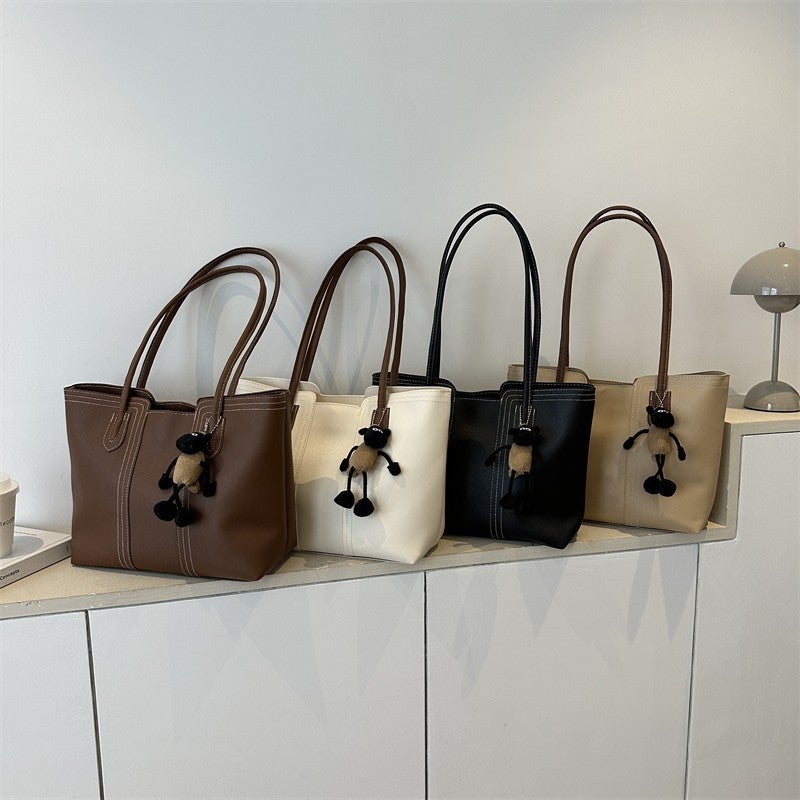 Korean Style Large Capacity Tote Shoulder Bag - Image 4