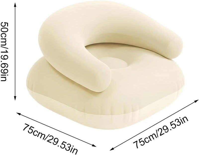 Inflatable Lounger | Quick Inflation Furniture | Inflatable Camping Couch - for Backyard Tailgating Vacation Music Festival Party Resting Napping Reading - Image 4