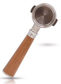 TEGRILO Bottomless Portafilter 51mm 2 nails with Stainless Steel Replacement Filter Basket and Rosewood Handle Fit for BCO420 ECO310 ECP35.31 ECP31.21  - Image 1