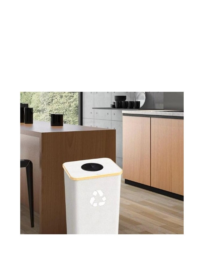 Decorhills DECORHILLS Removable Recycling Bin for Kitchen, Separate Recycling Waste Bin with Reusable Inner Bag for Home, Office Large Capacity 100L Recycle Bin with Lid Reusable Inner Bag Bottle Waste Plastic  - Image 2
