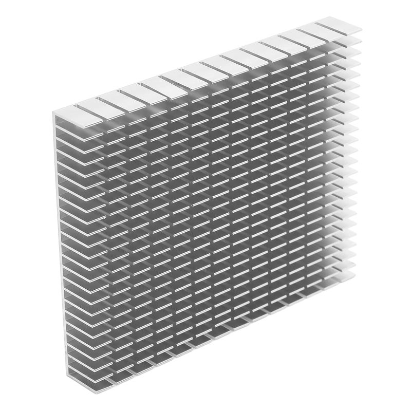 White Aluminum Heatsink Cooler Smart Design Quick Cooling for CPU Amplifier PCB - Image 1