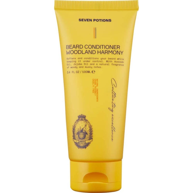 SEVEN POTIONS Beard Conditioner for Men  Prevents Beard Itch and Dandruff  Natural Vegan Cruelty Free Woodland Harmony 34 FL OZ