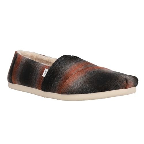TOMS Men's Alpargata Recycled Cotton Canvas” Loafer Flat, Red Abstract, 8 - Image 3